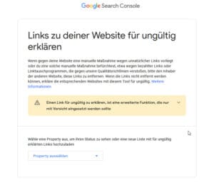 Google Search Console - Disavow Link